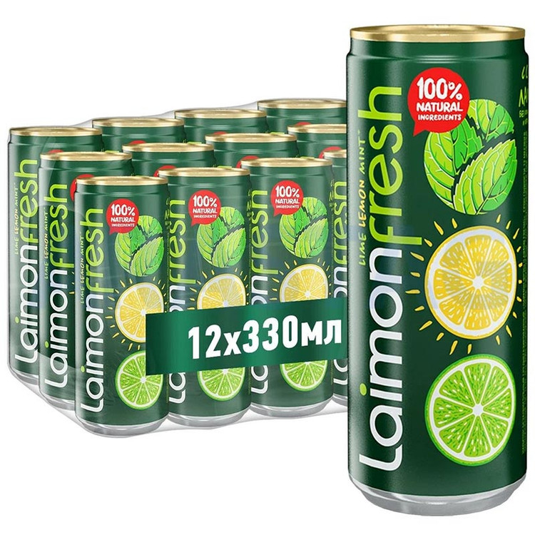 لایمون فرش Laimon Fresh حجم 330 تعداد 12 عدد