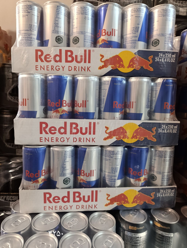 نوشیدنی انرژی زا ردبول اصلی 250 میلی لیتر بسته 24 عددی عمده - Redbull