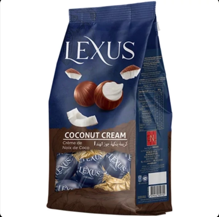 شکلات لکسوس با کرم نارگیل Lexus Coconut Cream 400g(اورجینال)