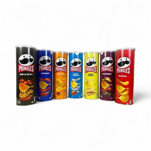 چیپس پرینگلز Pringles قوطی ۱۶۵گرم اصلی کارتن 20 عددی طعم جور