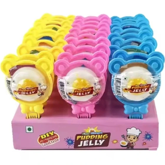 ژله نیمرو جرقه ای باکس 30 عددی pudding jelly