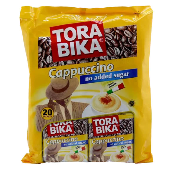 کاپوچینو تورابیکا بدون شکر رژیمی (no sugar) اصلی بسته 20 عددی