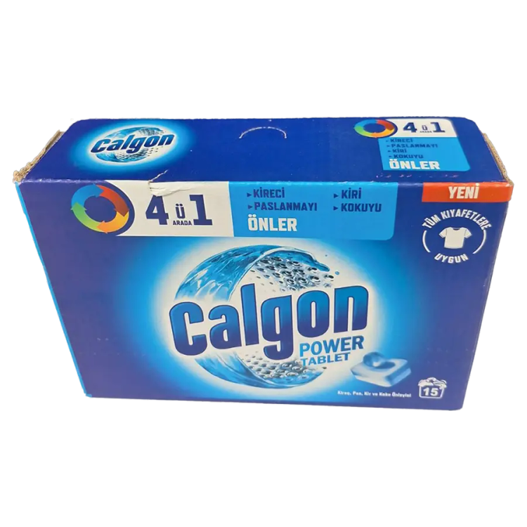 قرص جرم گیر ماشین لباسشویی 4in1 کالگون بسته 15 عددی