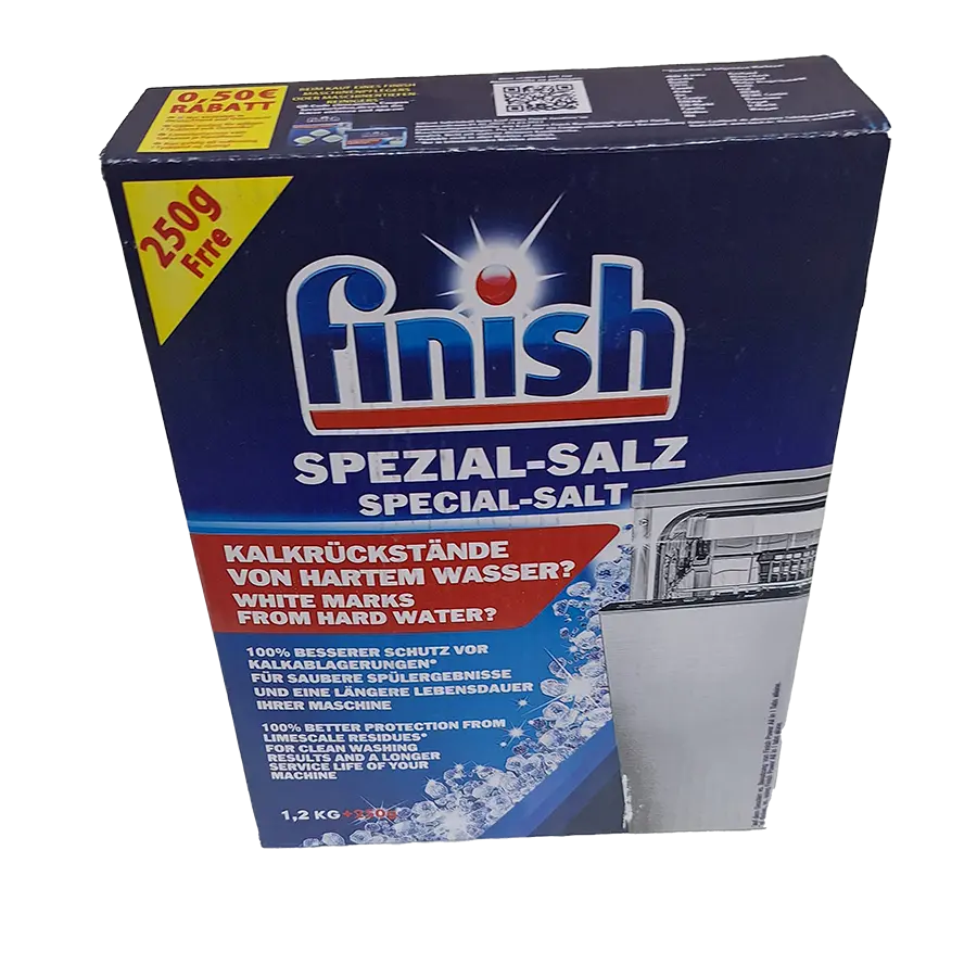 نمک ماشین ظرفشویی فینیش(finish) مدل ویژه 1.2 کیلوگرمی + 250 گرم رایگان