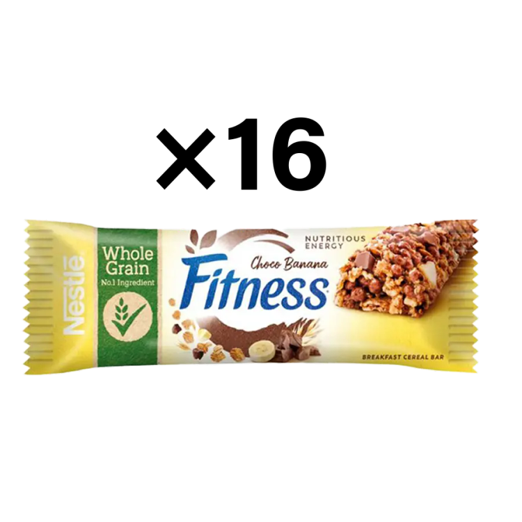فیتنس بار رژیمی نستله طعم موز و شکلات 23.5 گرمی – بسته 16 عددی