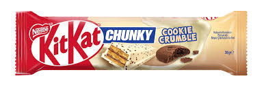 ویفر شکلاتی کیت کت چانکی 38 گرمی (kit kat chunky) با تکه های کوکی کرامبل 12 عددی