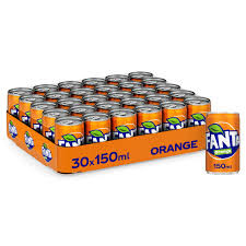 نوشابه شات فانتا پرتقال 150 میلیلیتر وارداتی (Fanta Shot) بسته 30 عددی