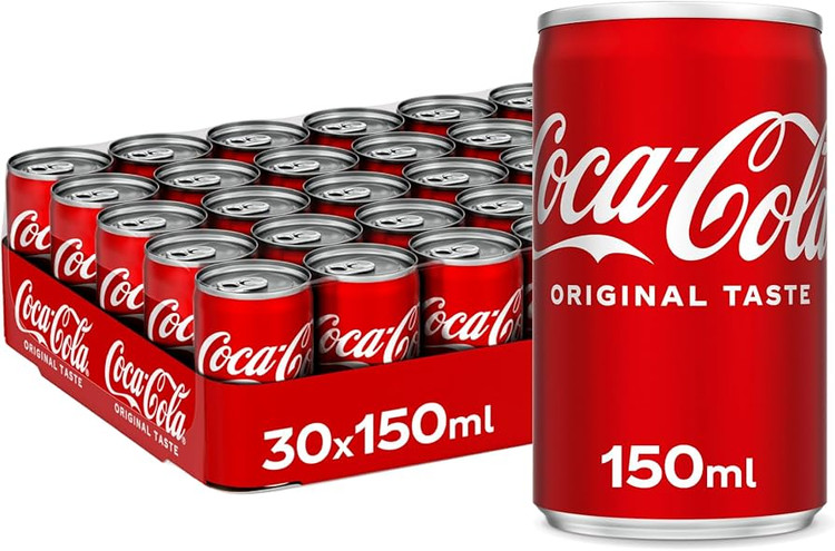 نوشابه وارداتی شات کوکاکولا کلاسیک 150 میلیلیتر (Coca-Cola Classic Shot) بسته 30 عددی