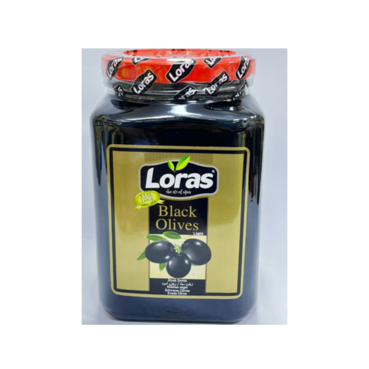 زیتون سیاه Loras اصل ترکیه | بسته ۹۰۰ گرمی | طعم اصیل مدیترانهای