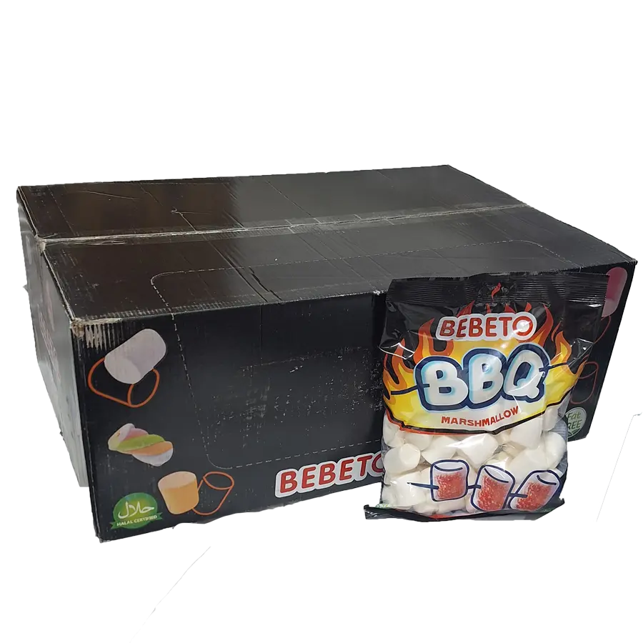 مارشمالو کبابی باربیکیو (BBQ) ببتو 275 گرمی – عمده کارتن 24 عددی