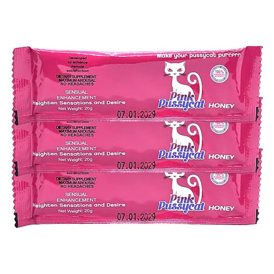 ژل رویال Pink Pussy Cat جینسینگ 12 عددی | ژل انرژیزا و محرک | اصل