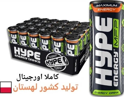 هایپ وارداتی لهستانی 250 میلی لیتر تعداد 24 عدد