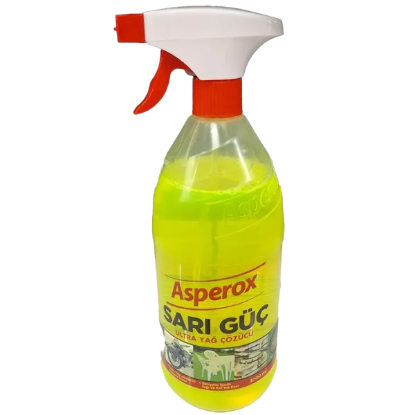 اسپری چربی‌بر و پاک‌کننده قوی Asperox ترکیه ای مدل زرد 1000میلی لیتری